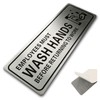 Metal Stainless Steel Employees Must Wash Hands Before Returning to