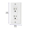 Volteck PA-CODO-CLP Placa armada 2 contactos polarizados Classic, pack of/paquete