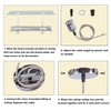 Sevenpers Pendant Light Fitting, E27 Vintage Style Ceiling Rose Light