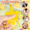 LSLYHTC 9Pcs Chicken Keychain Funny Mini Chicken Keyring Keychain Amusing