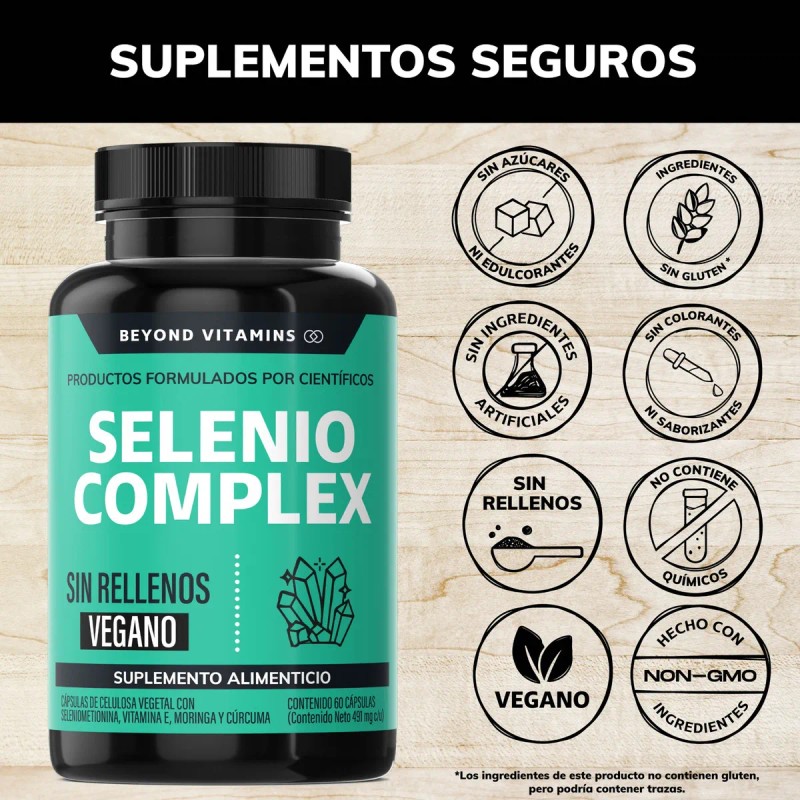 Selenio | Seleniometionina 240mcg Fortalecido Con Vitamina E, Moringa Y