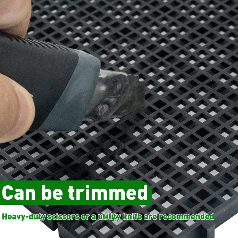 LINLAN 8 Pieces High-Density Aquarium Grid Plastic with 48 Brackets,