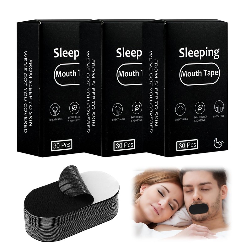 90 Tiras Bucales Antirronquidos, Cinta Bucal para Dormir