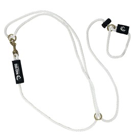 Mad Dog Products 1/4" x 10' White Hands Free Slip Lead Dog Leash - Made in USA
