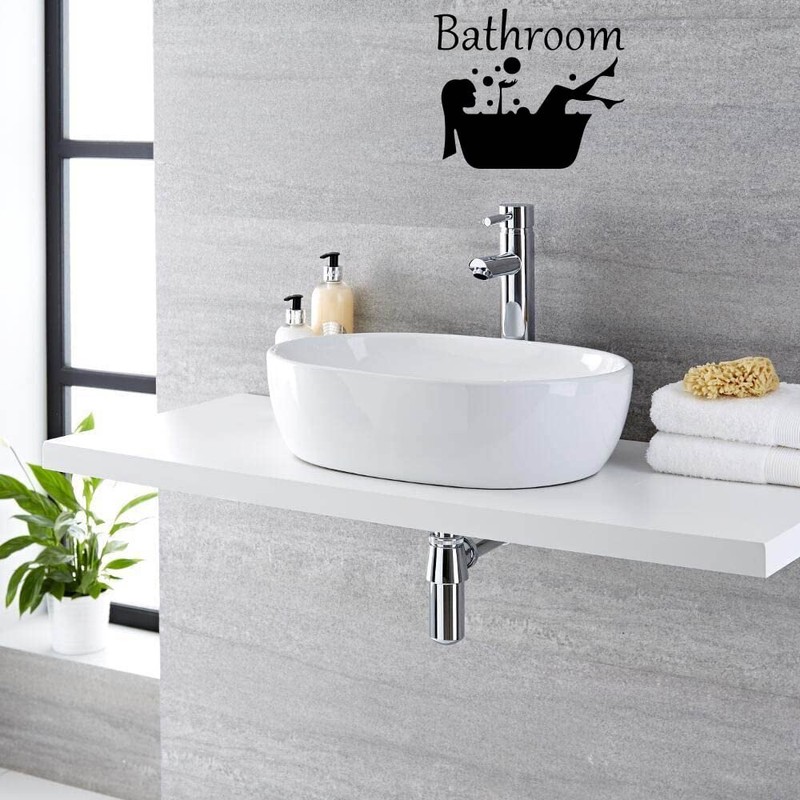 Froomer Bathroom Sticker Removable Art Vinyl Mural Home Room Decor