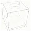 SHUMEI Clear Acrylic Multi-Functional Box - Raffle, Suggestion, Ballot, Tip,