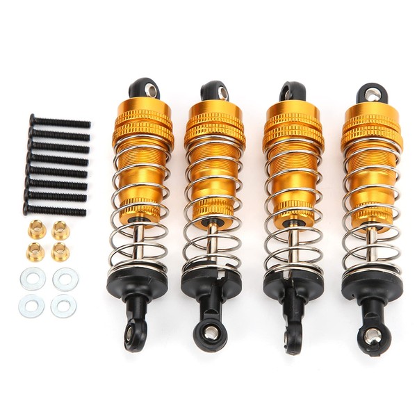 VGEBY RC Shock Absorbers, 1/12 RC Car Upgrade Parts Metal Shock Absorber Damper Accessories for MN G500/BRABUS(golden)