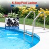 Towallmark 5 Step Pool Ladder, 304 Stainless Steel Swimming Pool