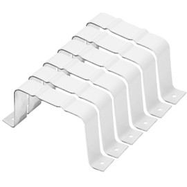 Generic Aluminum Downspout Strap Positioner with Screws 6.49X2.95X0.98In Gutter Drainage Connector Adapter for Rain Gutter Extension Roof Accessories