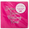 C.R. Gibson TW4-25851 Drinking Wine Feeling Fine Disposable Paper Cocktail