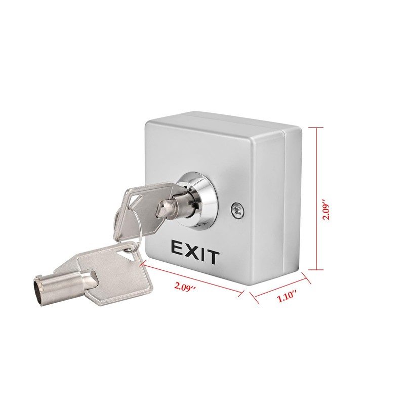 Exit Button with Key for Elevator Door Access Control System