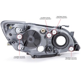 HEADLIGHTSDEPOT Headlight Compatible With Lexus IS300 2001-2005 HID Includes Left Driver Side Headlamp