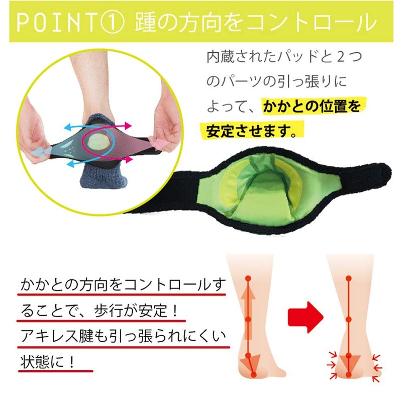 Bonbone Heel Alignment Heel Supporter Black Right L