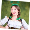 LALAFINA Saint Patrick's Day Themed Headdress Prop 2pcs Green Headband