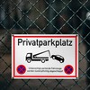 Private Parking Sign 1 Piece 30 x 20 cm 2.7