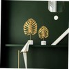 Ipetboom Golden Iron Monstera Leaf Ornament Large Artistic Desktop Decoration