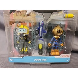Jazwares Roblox DevSeries SHARK BITE 2: SHARK CAGE Figure Set W/Exclusive Virtual Code