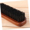 Minkissy 1pc Beard Brush Wooden Handle Portable Pig Bristle Styling