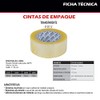 Cinta adhesiva de Empaque 2" x 150m Transparente Uso General