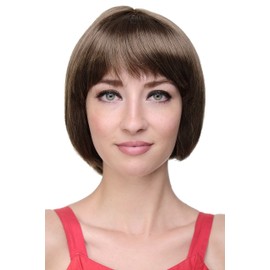 Wig Me Up Women’s Quality Sexy Bob Wig with Straight Fringe - 703 Golden Brown (12)