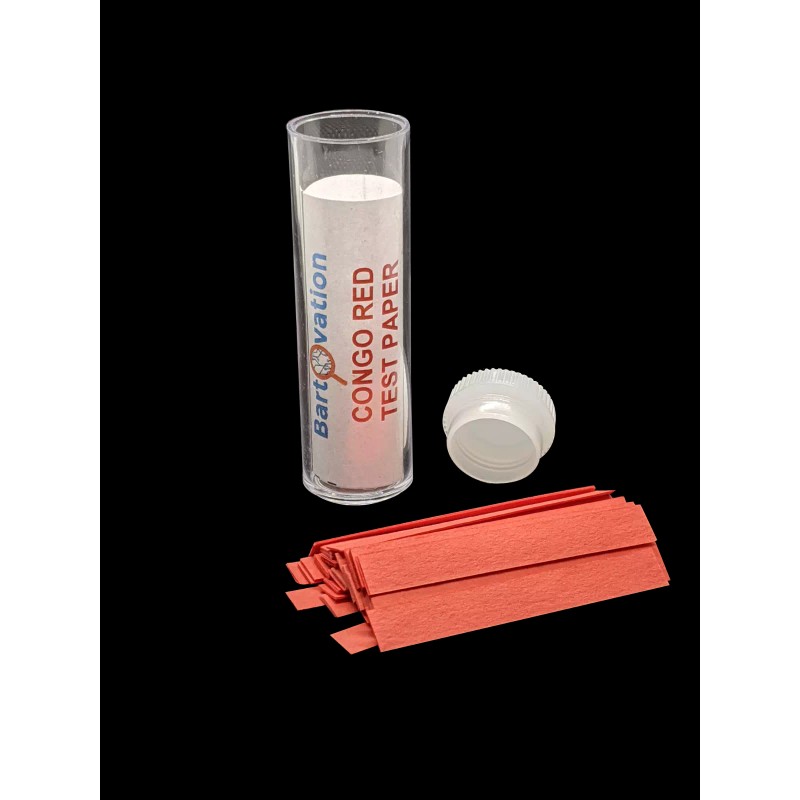 Bartovation Congo Red Test Paper [Vial of 100 Strips]