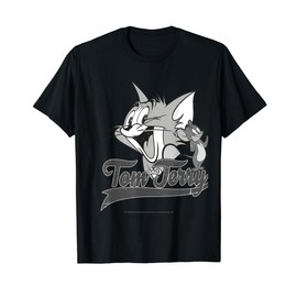 Tom & Jerry Greyscalesquare T-Shirt, black