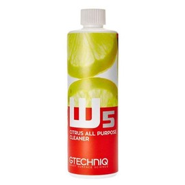 Gtechniq - Limpiador multiusos W5 Citrus – Elimina el aceite y la mugre con facilidad; no daña la cera o los revestimientos; 100% biodegradable; elimina las manchas de alfombras y grasa (500 ml)
