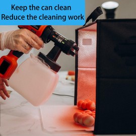 Generic Paint Sprayer Parts, 100 Pcs Paint Sprayer Bags, 7.8 x 11.8 Inch Clear Spray Gun Bags, Transparent Sprayer Cup Canister Liners for HVLP Wagner Accessories, Easy Color and Material Changes