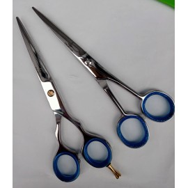 NOMI BROTHERS 2 PCS Professional Hair Scissors 6 Inch J2 Stainless Steel Barber Scissors Set