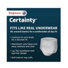 Certainty Men's ComfortLux Underwear, XL 48-64" Waist, Maximum Absorbency, 26
