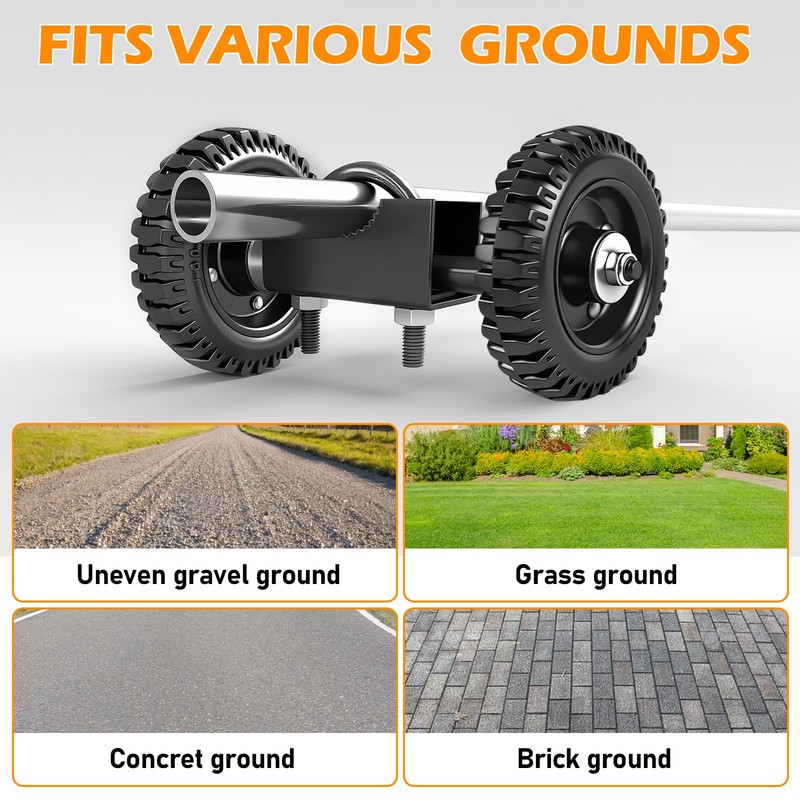 6" Rolling Gate Rubber Wheel Carrier – Heavy-Duty Wheel for
