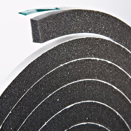 THERMWELL R930H Foam Tape, 1/2 by 9/16-Inch, Black