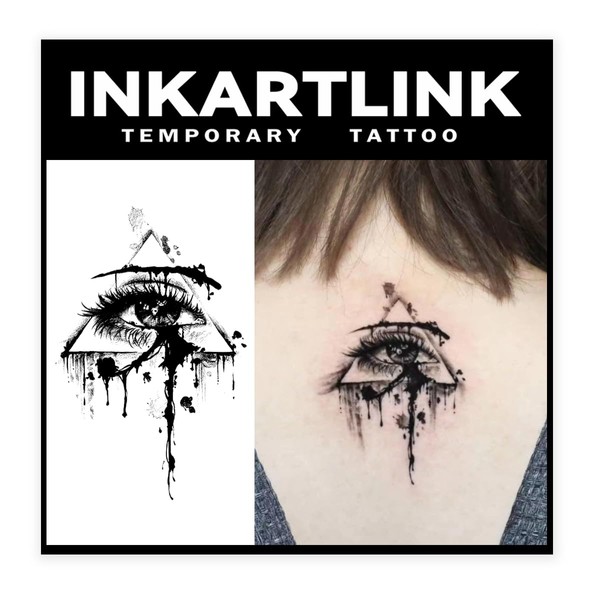 INKARTLINK Tattoo Tech, 2 Sheets Medium Semi Permanent Tattoo, Adult