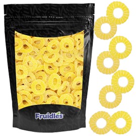 Fruidles Pineapple Gummi Rings Candy, Delicious Fruit Flavors Gummies (1 Pound)