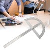 1 x Stainless Steel Protractor, 0-180° Round Head Protractor, Degree