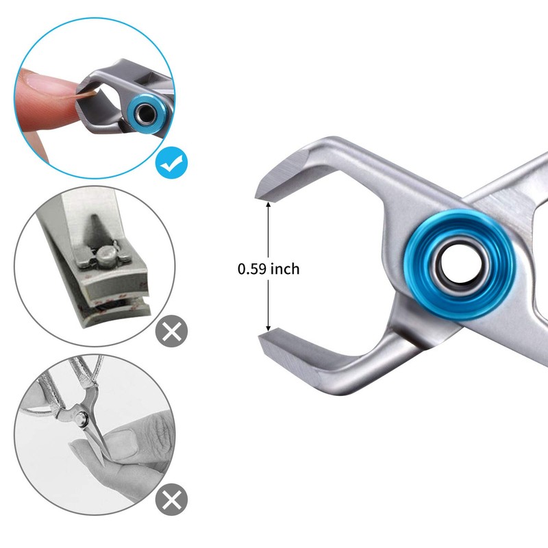 2 Pieces Oversized Thick Nail Clippers for Thick Toenails or