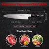 Japanese Chef Knife 9.5 inches, Professional Sushi Knife with Pakkawood