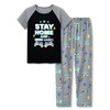 Tebbis Pajamas For Big Boys Games Black & Gray Short