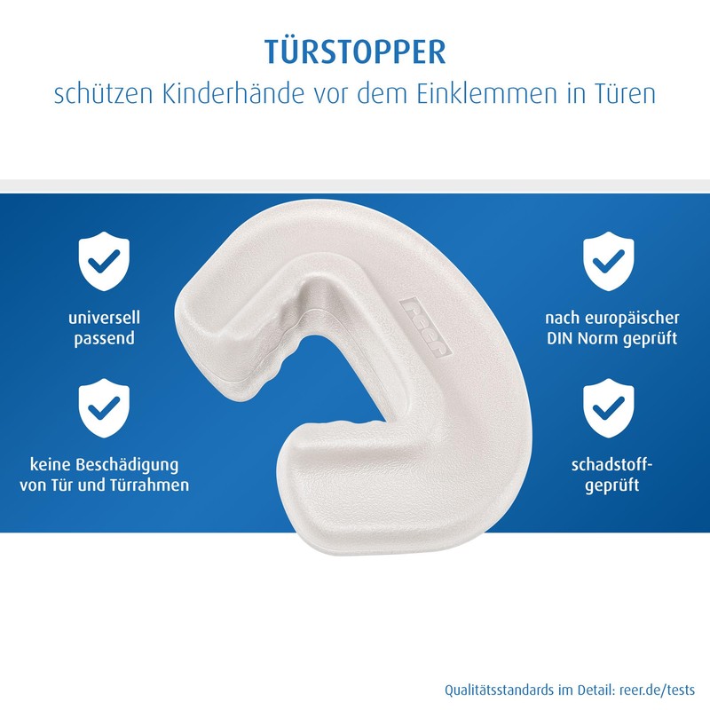 reer Swabian Child Safety Expert Clear Finger Clamp Door Stopper