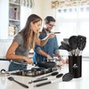 MIBOTE Silicone Kitchen Utensils Set, Cooking Utensils Set with Heat