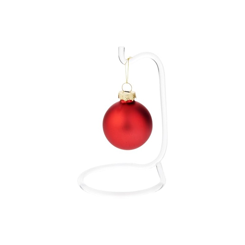 Plymor Clear Acrylic Rod 5.125" Ornament Hanger/Display Stand (4.5" Hang