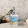 Ambesonne Seashells Soap Dispenser & Toothbrush Holder Set, Summer Beach