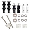 Universal Stainless Steel Toilet Seat Hinge Bolt Screws 18 Pack