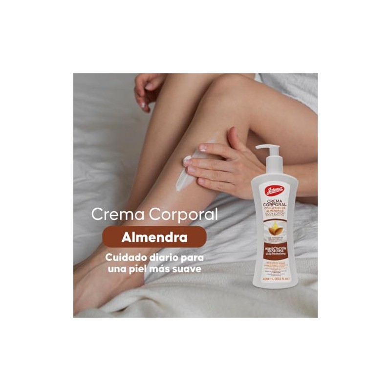 Jaloma Crema Corporal de Almendras, Humectacin Profunda, contiene Omega 3,