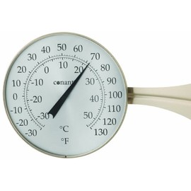 Conant T10SN Dial Thermometer, Large, Satin Nickel