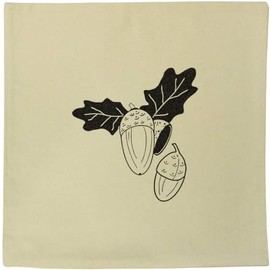 40cm 'Eichenblätter und Eicheln' Kissen Abdeckung (CV00036301)