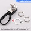 Taiss 2pcs Toggle Switch SPST 2 Position Latching ON/Off 6A
