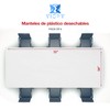 mantel desechables para fiesta juego de 6 blancos,mesa mantel para