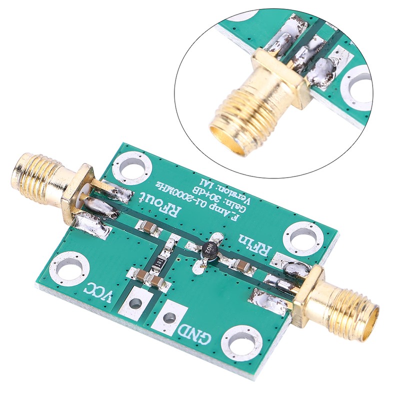 RF Broadband Amplifier Low Noise LNA Board Module 0.1-2000MHz Gain