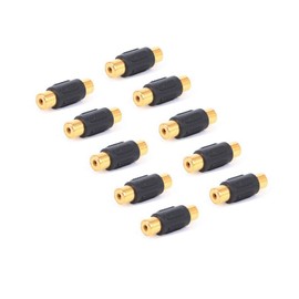 Alnicov 10 PCS RCA Female to Female Coupler Audio Video Adapter for Phono Speaker RCA Cable Amplifier